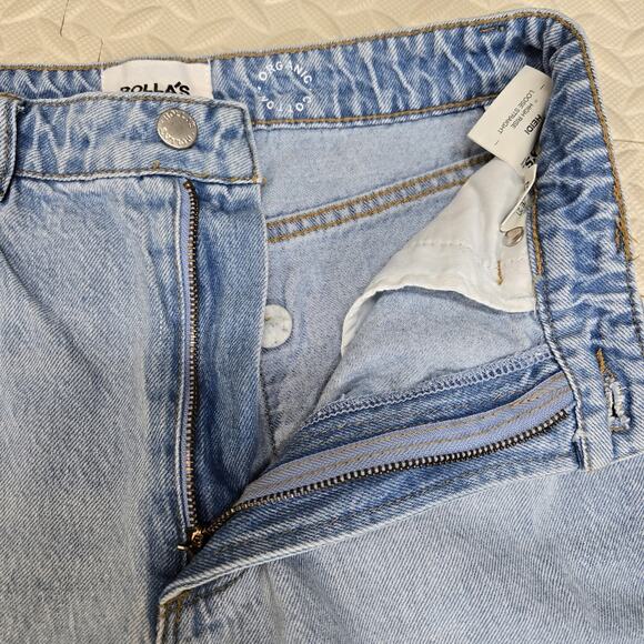 Rolla's Jeans Womens 27 Heide High Rise Loose Straight Light Wash Organic Cotton - Picture 8 of 12